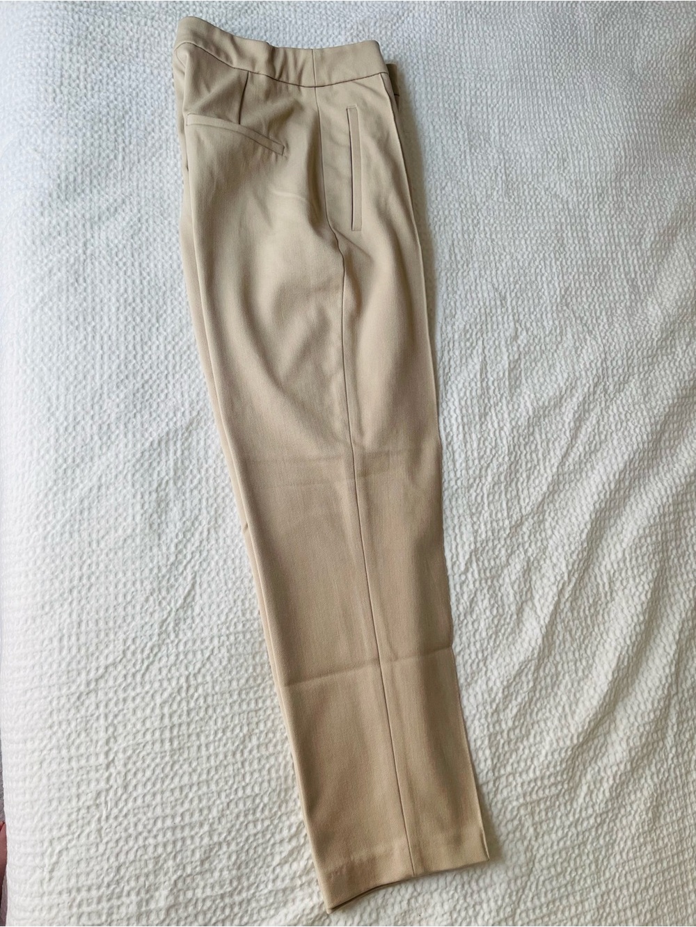 Zara Slim Tapered Chinos in Light Beige